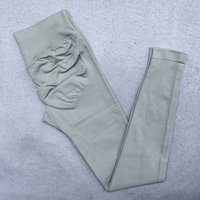 Legging Dames Scrunch Bum Gym Legging Naadloze Yoga Legging Workout Yoga Broek Lage Geribbelde Tailleband Sportlegging