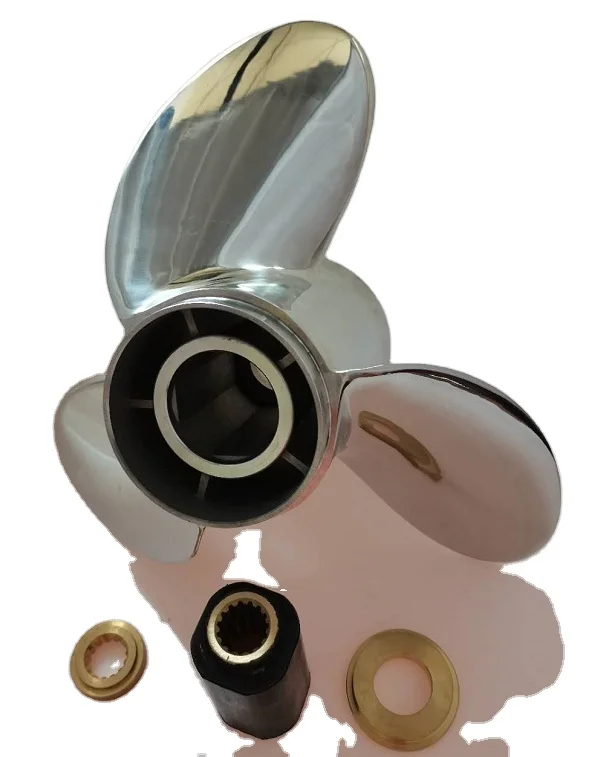 

15 1/4X17 RH Interchangeable Stainless Steel Propeller 3 blades OUTBOARD PROPELLER MARINE PROPELLER