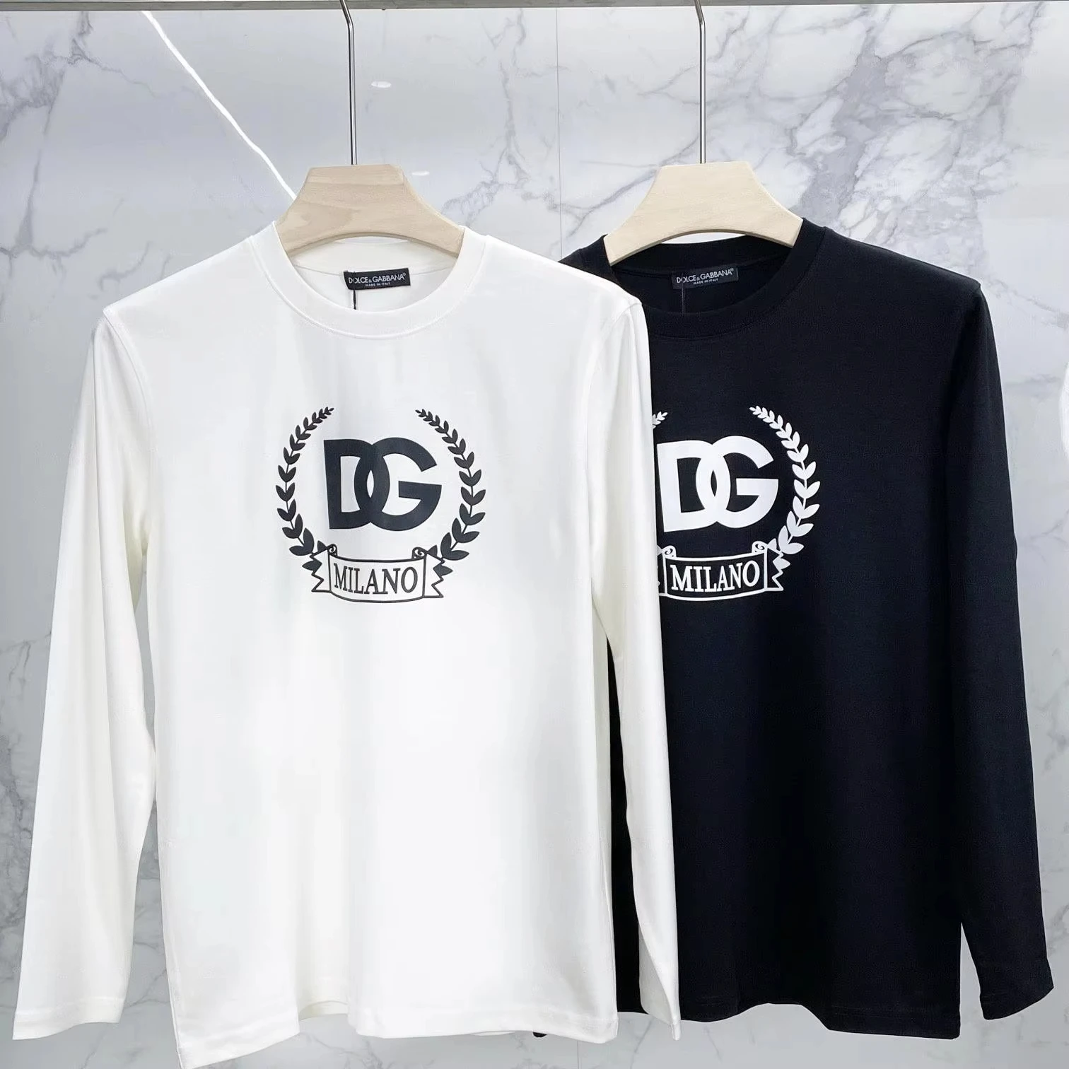 Banner Sweater Autumn New Loose Casual Heavy Large Size Logo Crew Neck Long-sleeved T-shirt Bottoming Shirt DG Autumn Sweater