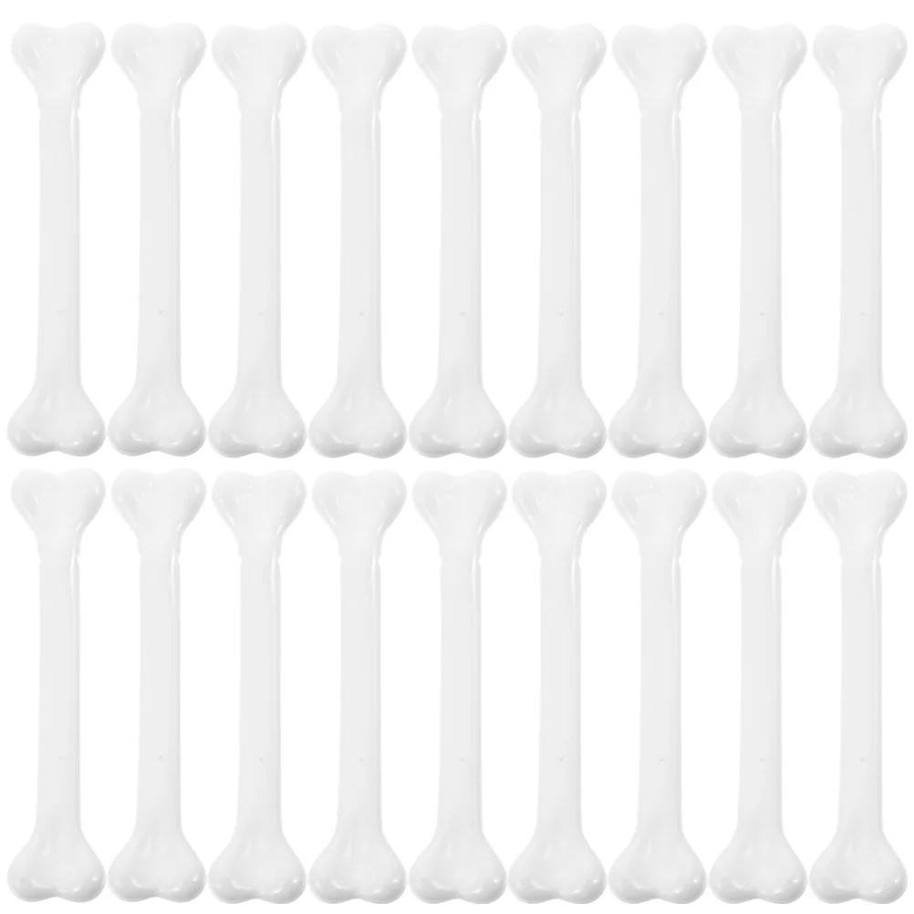 24 Pcs Halloween Decorations Simulated Bone Fake For Manual Bones Prop White Tabletop Plastic