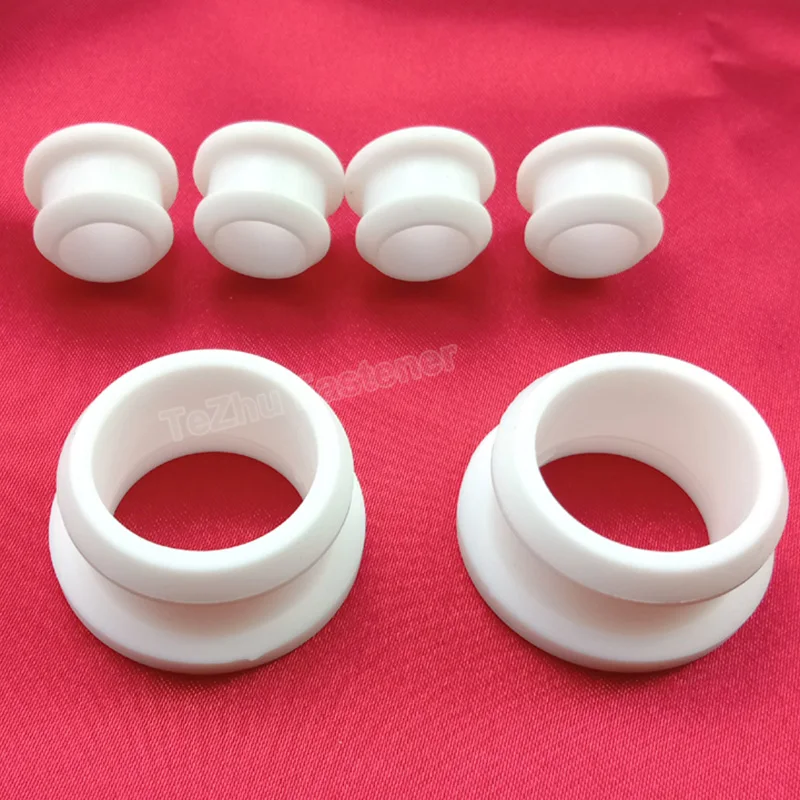 4.5mm to 50.6mm Silicone Rubber Snap-on Grommet Hole Plugs End Caps Bung Wire Cable Protect Bush Black/White/Transparent