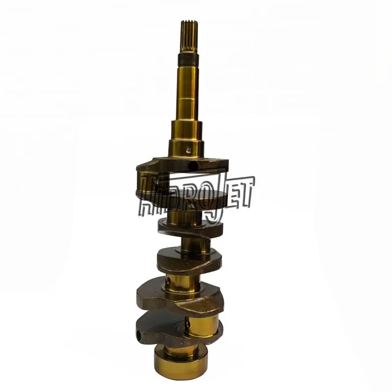 Bagian Mesin Konstruksi Esensial Crankshaft Baru D1703 D1503 untuk suku cadang Excavator