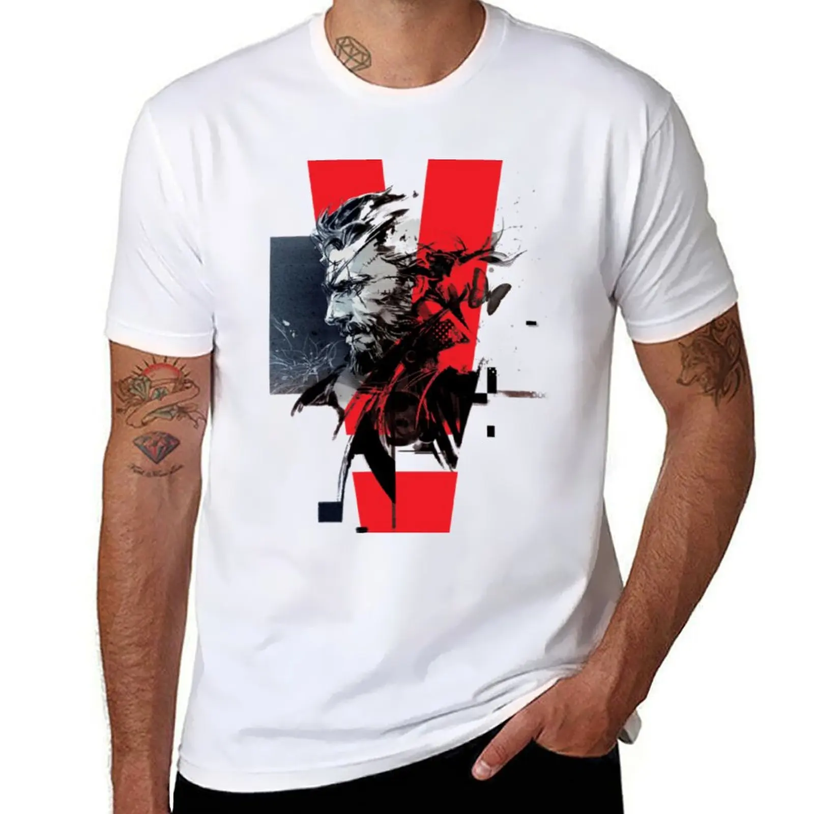 

MGS V - The Phantom Pain T-Shirt man graphic t shirt men t shirt cotton 100% t shirt man designer T-Shirt