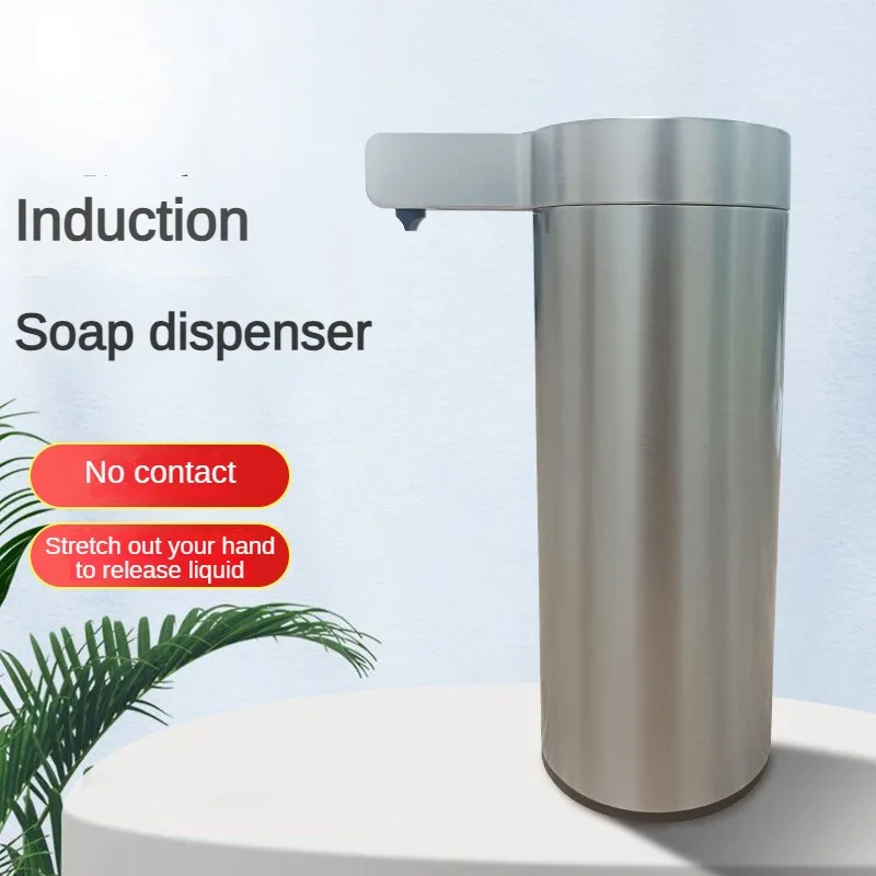 Dispensador automático do sabão do aço inoxidável, máquina inteligente do detergente da indução para o desinfetante da mão, recarregável, 270ml