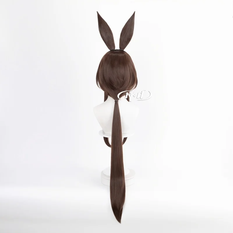 ND 브랜드 Amiya Arknights 코스프레 가발 헤어피스 코믹콘 코스플레이어 할로윈 의상 파티 테마 내열성