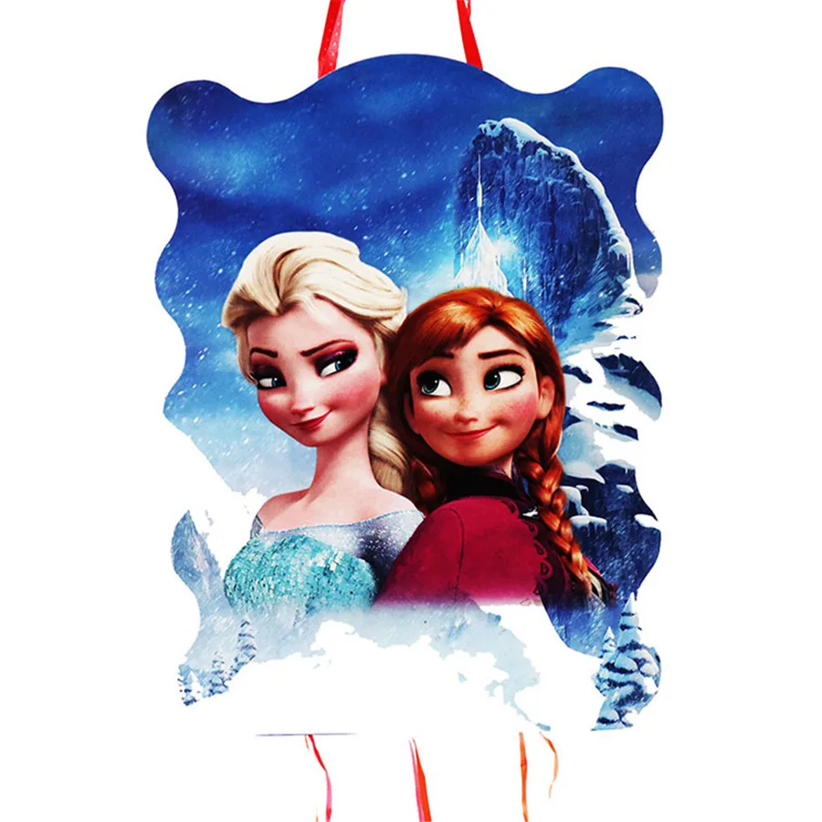 1 Pieza de Piñata con Temática de Frozen, Figura de la Princesa Elsa, Recuerdos para Niños, Decoraciones para Fiestas de Cumpleaños, Piñata DIY