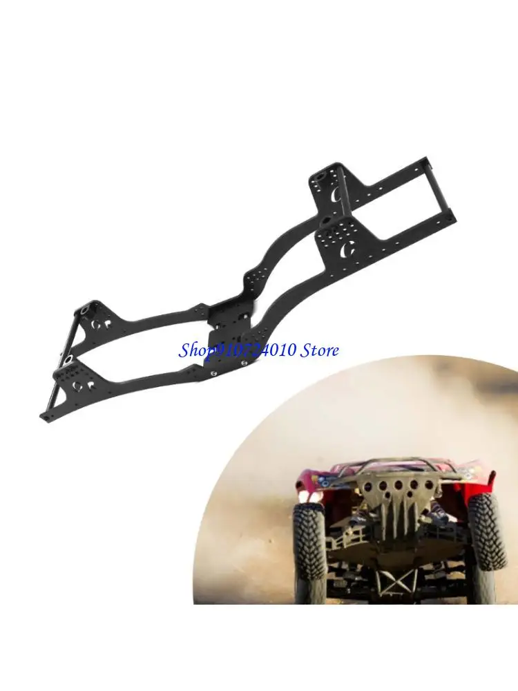 

77HD Aluminum Chassis Kits with Angled Skid Car Frame for SCX10 90046 Remote Control Vehicle Upgrade Accessories