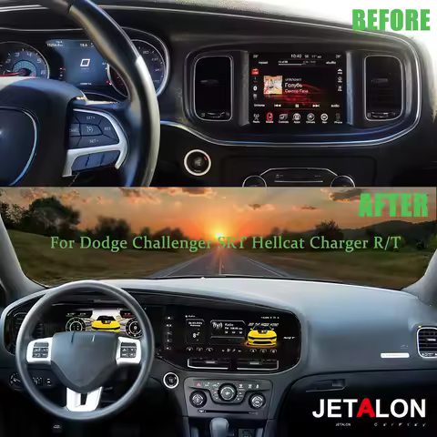 12.3'' For Dodge Challenger Charger SRT Hellcat 2010-2024 Carplay Android Car Radio LCD Touch Screen Multimedia Player GPS Navi