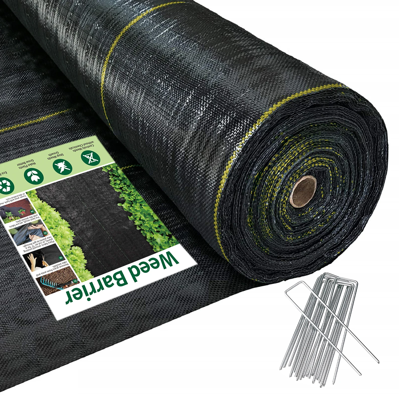 

2025Hot Sale Weed Control Agriculture Fabric Anti-Weed Grass Plastic Mesh 4FT*300FT 70g