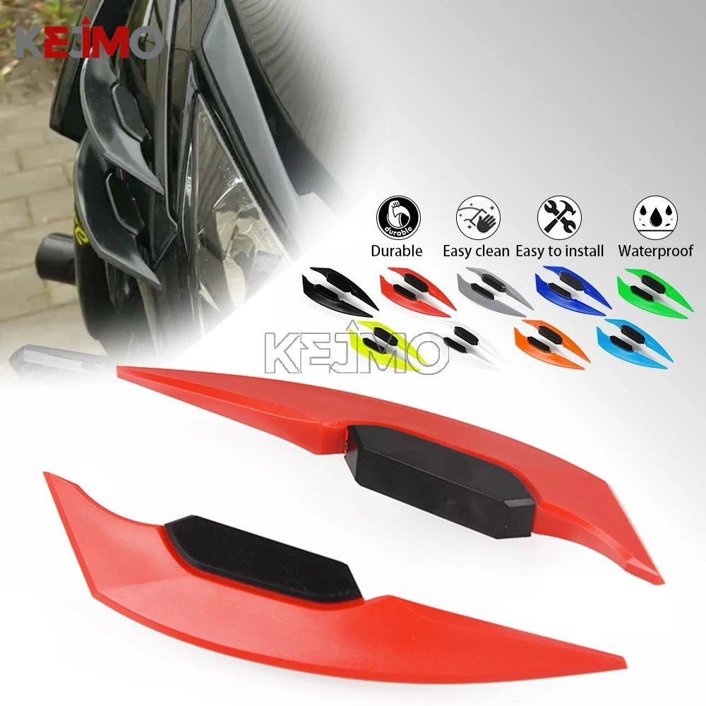 

1Pair Motorcycle Aero Wings Front Rear Spoiler Kit FOR Honda SH125 SH150 SH300 SH350 SH 125 150i 300i 350i Airflow Stabilizer