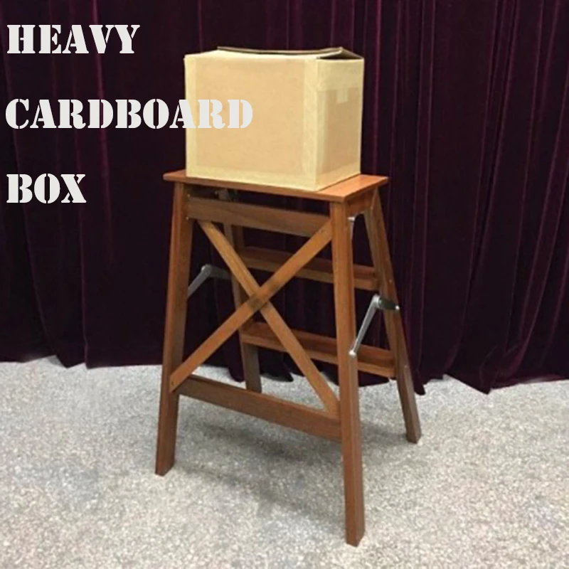 Heavy Cardboard Box Magic Tricks Professional Magician Stage Illusion Gimmick Props Mentalism Empty Cardboard Box Heavy Magie