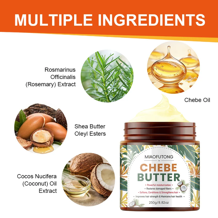 100G/250G Masker Rambut Mentega Chebe BUTTER Perawatan Dalam Perbaikan Anti Rusak Perawatan Pertumbuhan Rambut Anti Rambut Rontok Rusak