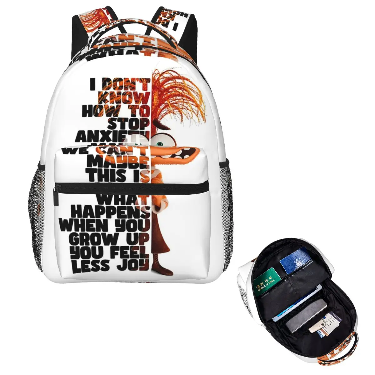 

Cute Meme Funny Student Backpack School Bag Hiking Travel Daypack for Men Women Fashion Bookbag Shoulder Bags