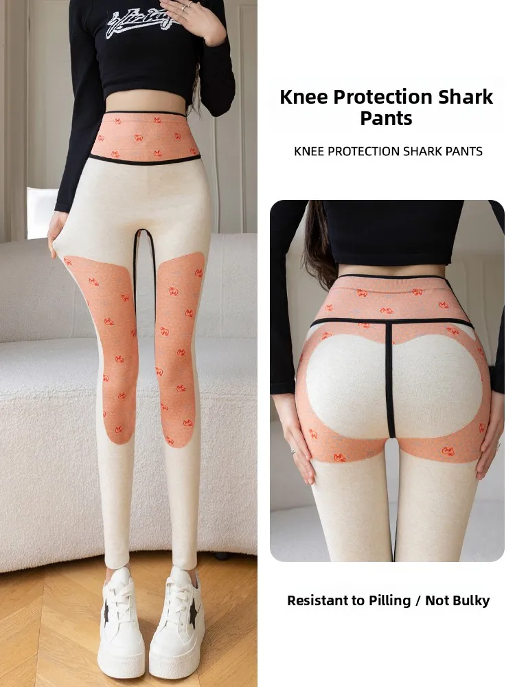 

Новинка 2025, женские брюки для йоги на подкладке, утягивающие брюки для похудения, длинные леггинсы с высокой талией, теплые, не полегкие