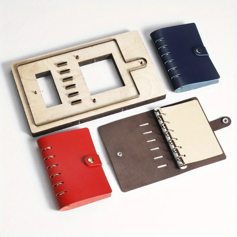A7 Hollow Out Notebook Leather Die Cutting Mold, DIY Handmade Leather Craft Tool for Journal Notebook Cover Cutting