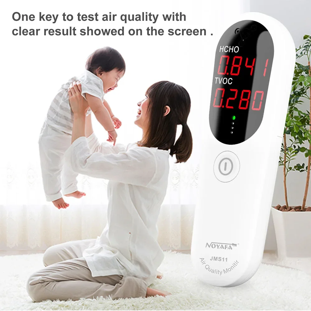 

NOYAFA JMS11 Multifunctional Air Quality Formaldehyde Determine Tester Temperature Humidity Carbon Dioxide Monitor Light alarm