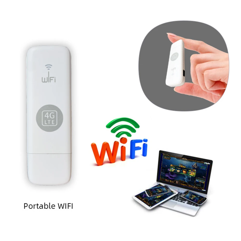 휴대용 4G LTE 무선 라우터, USB 동글, 150Mbps 모뎀 스틱, 나노 SIM 카드, 모바일 와이파이 핫스팟, 안테나 포함