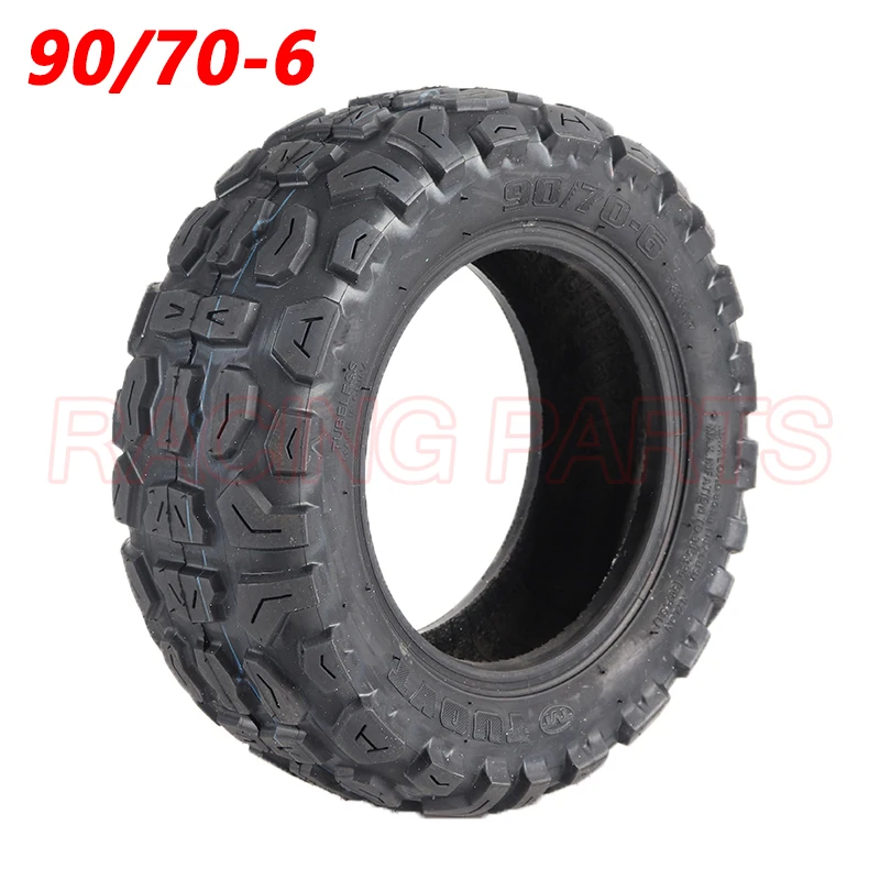 TUOVT 90/70-6 Tubeless Tyre 10 Inch Vacuum Off-road Tire for Electric Scooter Parts