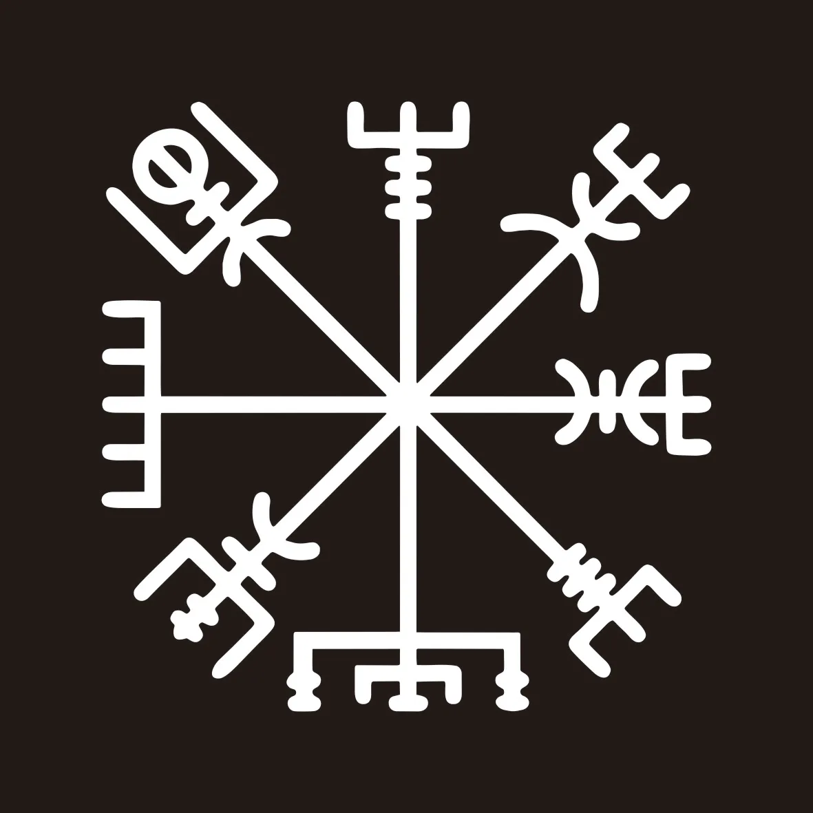 Verschillende Maten Kleuren Viking Rune Vegvisir Talisman Grappige Auto Sticker En Sticker Vinyl Auto Stickers Kiezen Maat