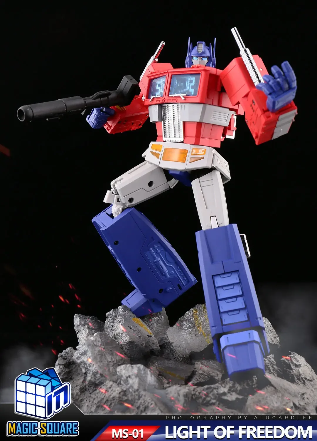 MS-TOYS Transformation MS-01 24CM OP Commander Metallic Color 1.0 VER Light Of Freedom MP Action Figure Toy