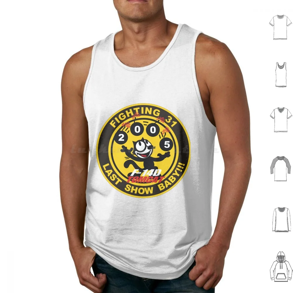Tomcat Vf-31 Tomcatters Tank Tops Print Cotton Tomcat F14 Grumman Navy Vf 31 Tomcatters Planes Jets Fighter Military