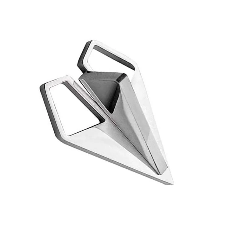 49MF Elegant Paper Aircraft Brooch Popular Paper Plane Badge Pin for Daily Wear and Special Occasions Suit Accessory