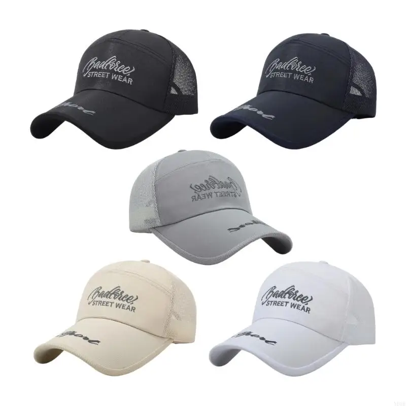 

Stylish Letter Print Baseball Cap With Adjustable Strap And Sun Protections Breathable Outdoor Hat For Men Women Y08E