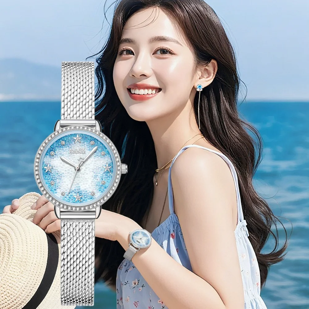 Mark Fairwhale 3130 New Women's Watch Quartz Luxury High Diamond Waterproof Watches for Women Relojes Para Damas Reloj Mujer