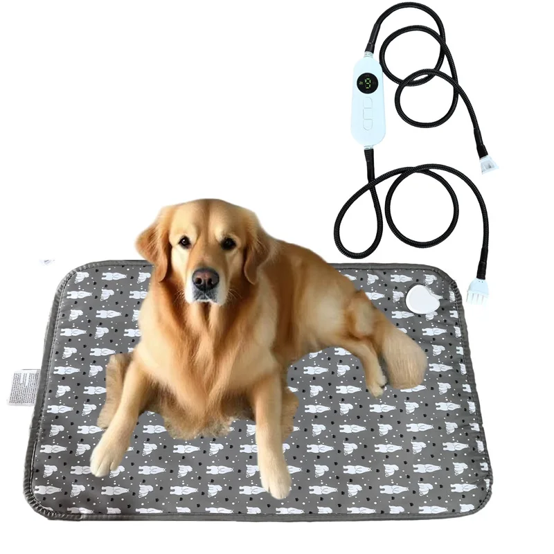 

Электрическое одеяло для домашних животных с постоянной температурой, водонепроницаемое и защищающее от укусов, металлическая трубка, устойчивая к захватам, теплая подушечка для животных, можно регулировать