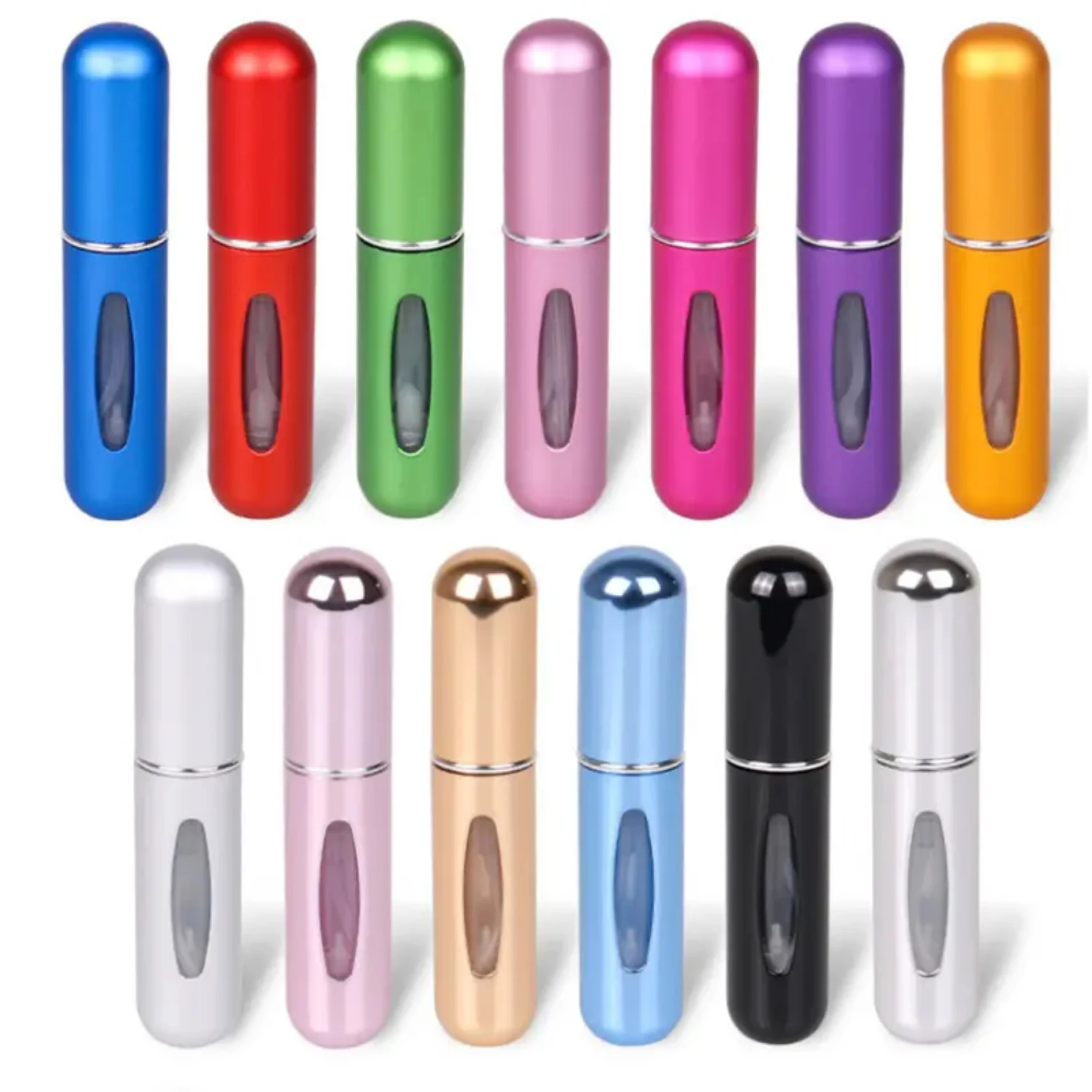 Portable Aluminum Self-pump Dispensing Bottle - 5ml Capacity for Travel and On-the-Go Use