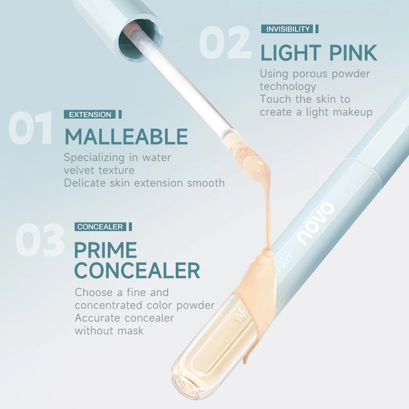 フェイスリキッドコンシーラーマット高カバレッジ防水オイルコントロール保湿長期持続コンシーラーフェイスコレクタークリーム