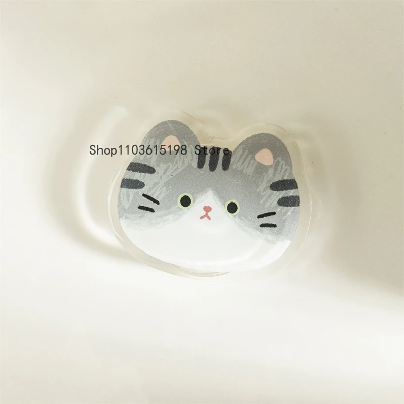 Korean Cute Cartoon Cat Griptok Grip Tok Phone Finger Ring Holder Stand Support For iPhone 15 14 Samsung Foldable Socket Bracket - view 3