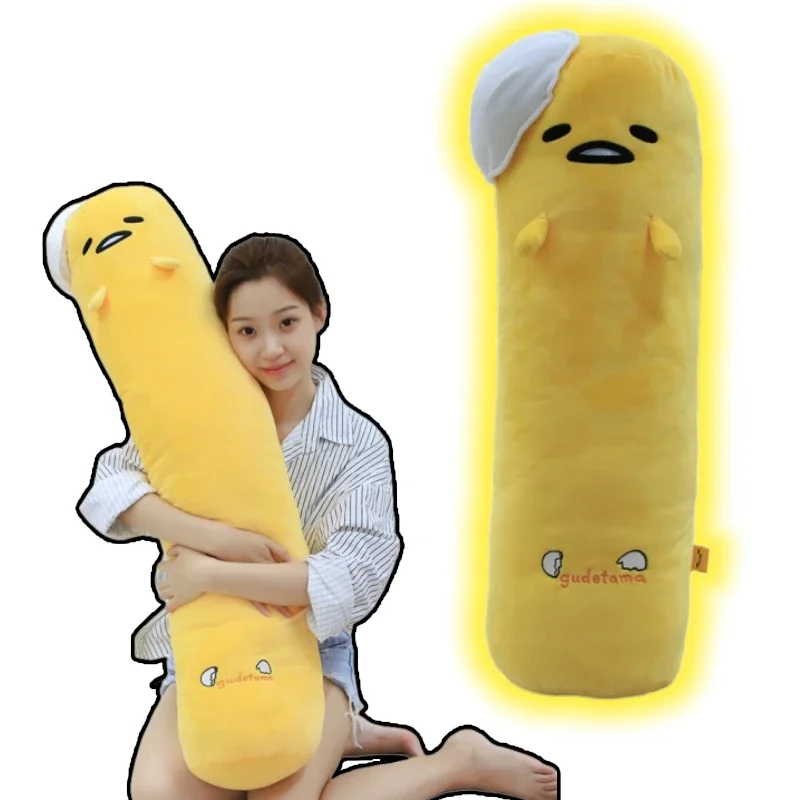 Big Size Gudetama Long Plushies Soft Stuffed Anime Kawaii Plush Toy Sofa Bed Long Pillow Room Decor Gifts Girl Kids Washable