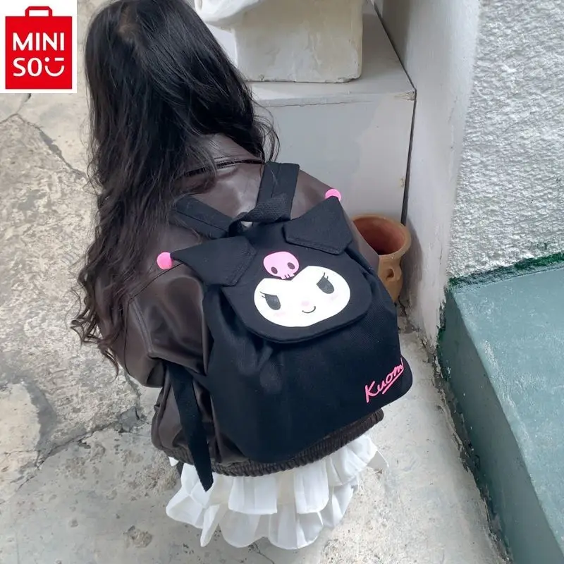 Miniso Sanrio Kinderen Cartoon Hello Kitty Kuromi Jongens En Meisjes Schattige, Zoete En Grote Capaciteit Opslag Rugzak