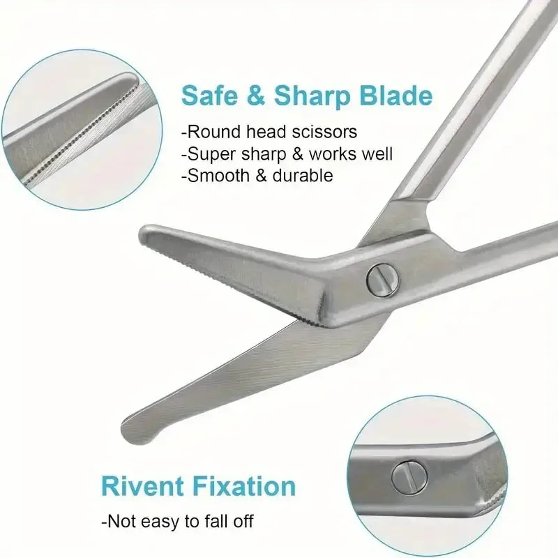 Tesoura de gaze de aço inoxidável 11/14cm, tesoura cirúrgica para vestir, gesso doméstico, tesoura de enfermeira
