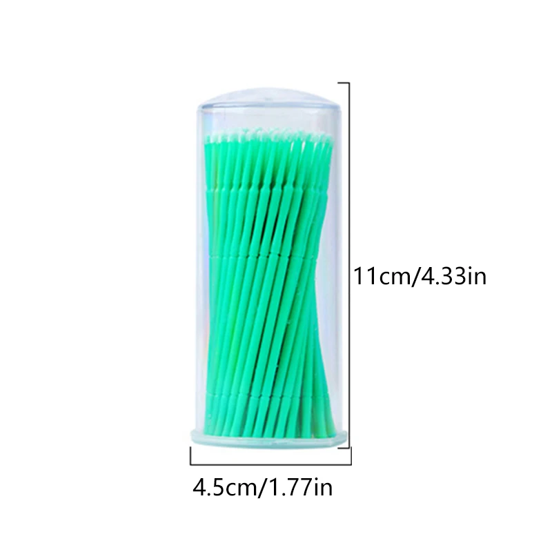 100Pcs Eyelash Cleaning Brush Lash Extension Micro Cotton Swab Individual Eyelashes Microbrush Beauty Makeup Clean Remover Tools