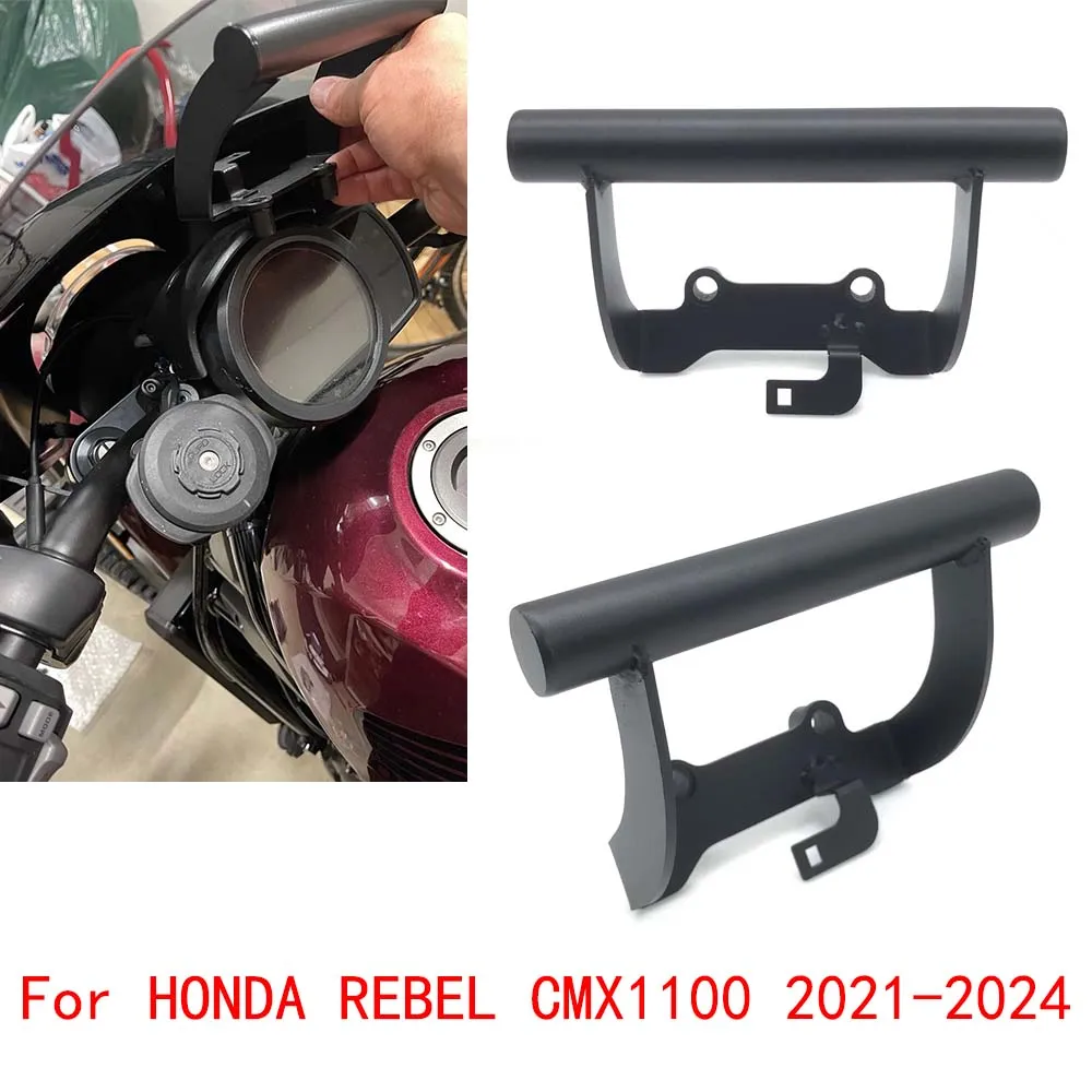 

GPS Navigation Bracket Bar Phone Holder Handlebar Adapt Holder For Honda REBEL CMX1100 CMX 1100 CMX-1100 2024 2023 2022 2021