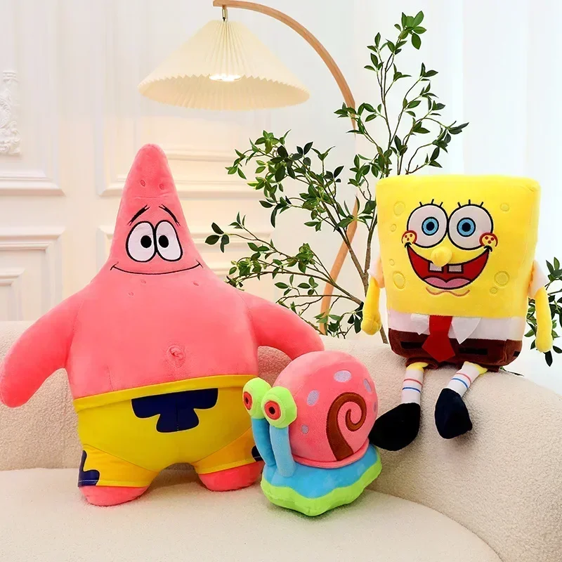 Anime Spongebobs plush toy Squarepants Patrick Star Squidward Eugene H. Krabs Gary Kawaii Stuffed Plush Toys Birthday Gifts