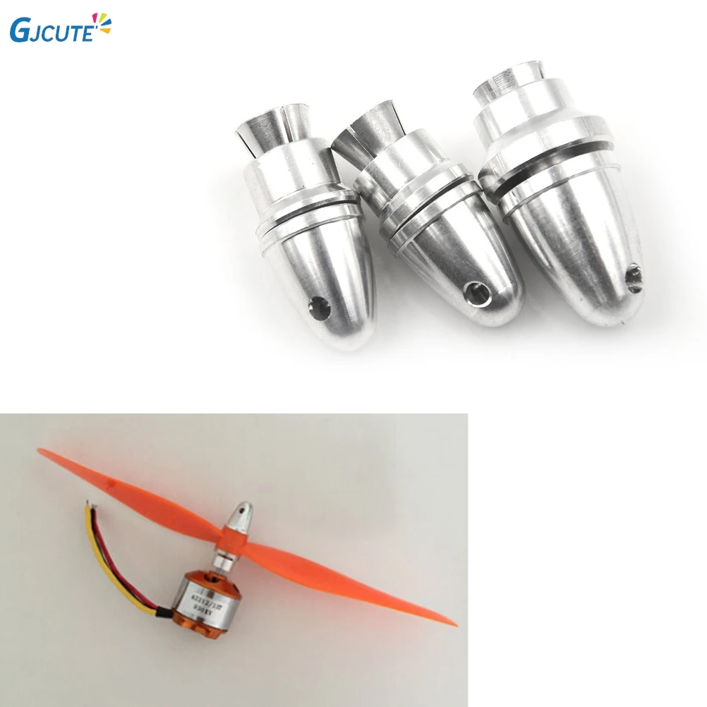 Motor Prop Parts RC Aluminium Bullet Propeller Shaft Adapter Holder Brushless 3 Sizes  3.17mm,3mm,4mm