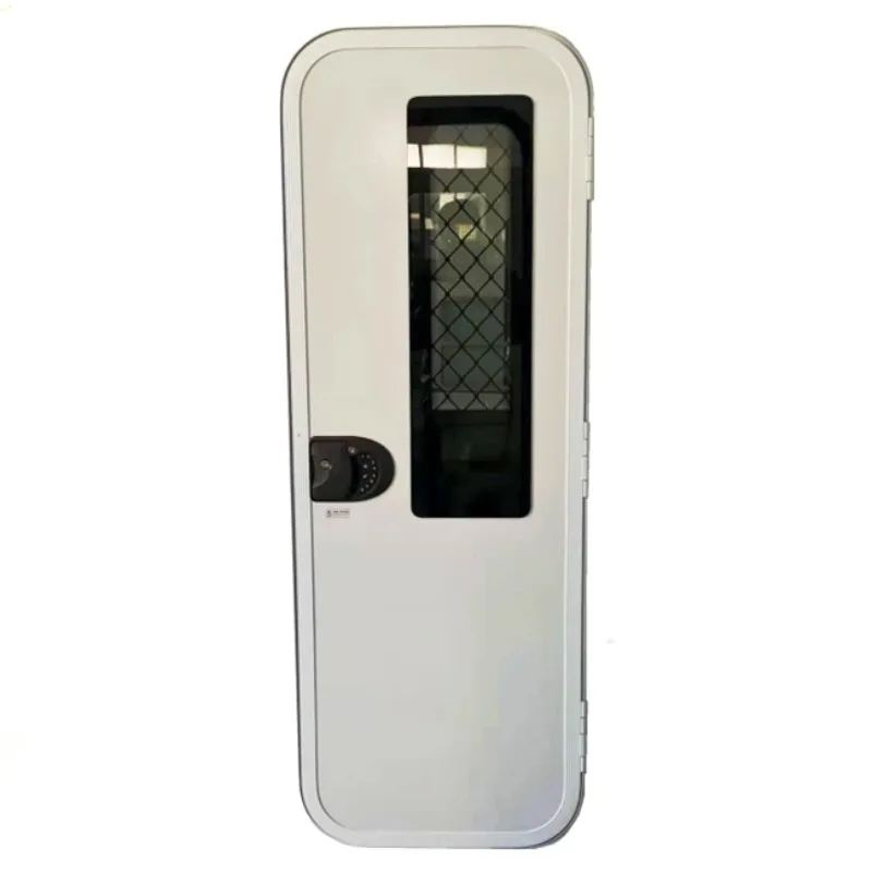 2024 625*1750mm Aluminum Alloy Frame Single Point Password Lock RV Caravan Camper Campervan Trailer Motorhome Door