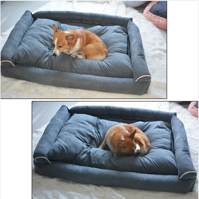 The New Pet Dog Sofa Mat Deerskin Fleece Cotton Soft Warm Dog Sleep Beds Blanket Cushion Kennel for small medium and large pets