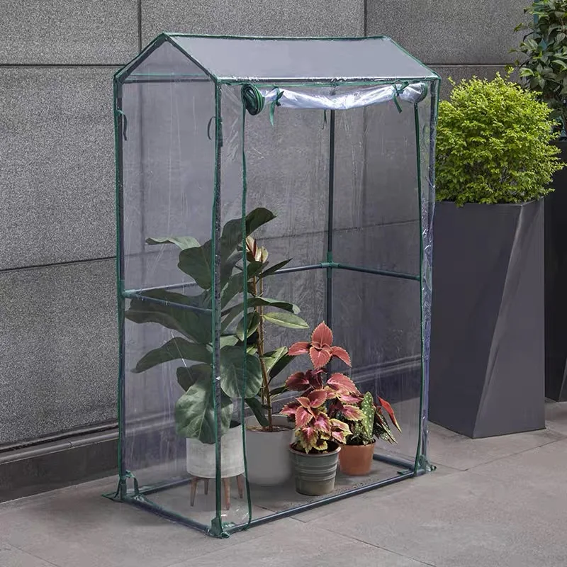 GreenHouse Outdoor 150x100x50CM Garden Vegetable Insect Net Cover Greenhouse Plant Cover Freeze Protection Include Frame