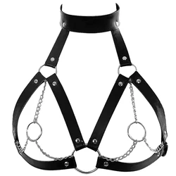 Women Fashion Harness Belt Chest Harness Corset Sexy Leather Lingerie Gothic Fetish Clothing Harness Suspenders Accessories