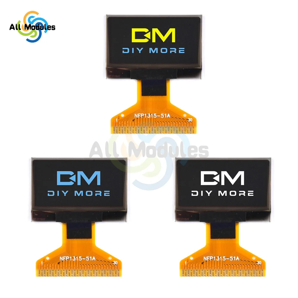 Imagem -02 - Oled 0.69 Oled Oled Oled Display Lcd 14pin 30pin Placa de Tela Lcd Módulo de Exibição Oled Interface Spi Iic para Arduino 0.96