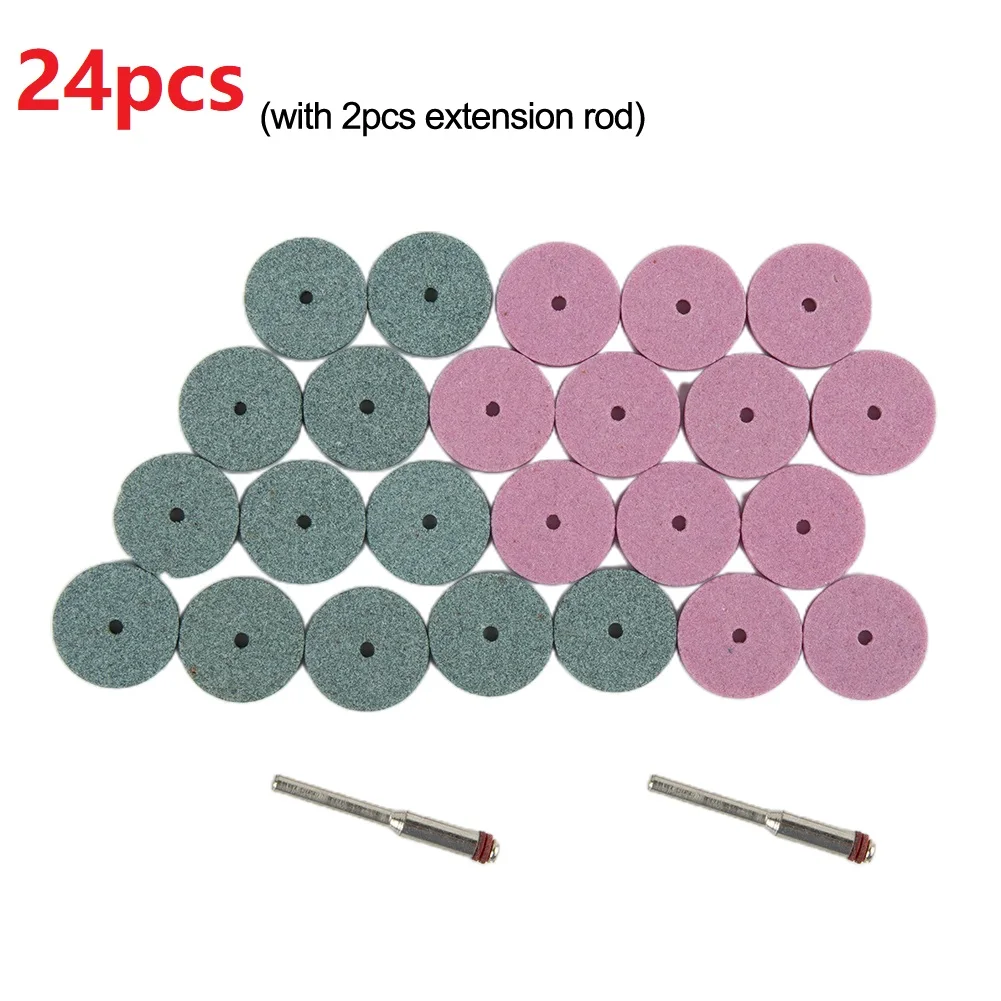 Grinding Wheel Sanding Disc For Buffing Wheel Mini Power Tool Accessories Replacement Small 20mm 24 Pieces/Set