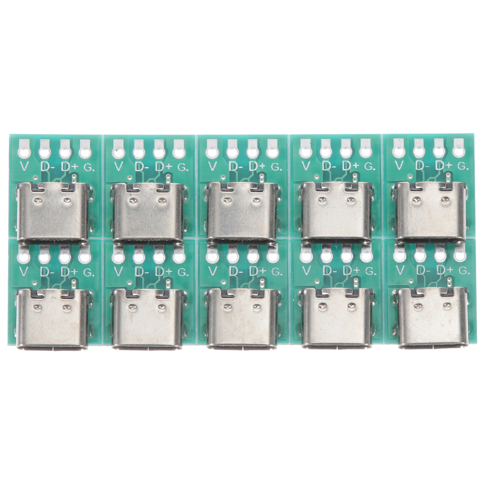 

10pcs USB C Type Board Female Connector DIY 3 B Conversion Cable Adapter USB Connectors Computer Hardware