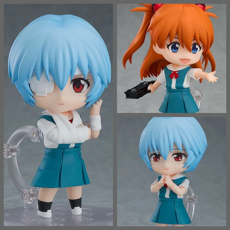 10cm Asuka Langley Soryu Ayanami Rei NEON GENESIS EVANGELION EVA 1197 #   1202 #   Figura de acción Colección de anime Modelo Juguetes Muñeca Regalo