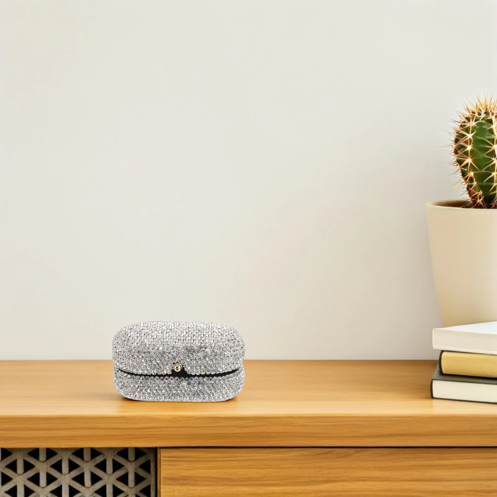 الفاخرة حجر الراين خاتم الخطوبة صندوق الوجه غطاء اقتراح حفل اكسسوارات الزفاف مجوهرات التخزين المنظم