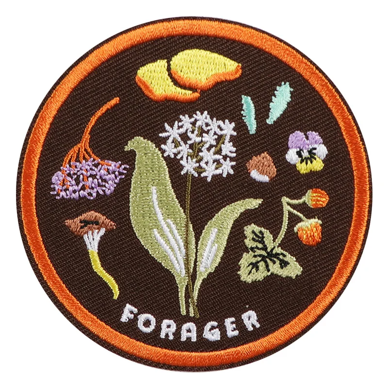 

1pc Embroidered Letter and Food Iron-On Patches, DIY Clothing Decoration Fabric Patch Accessories