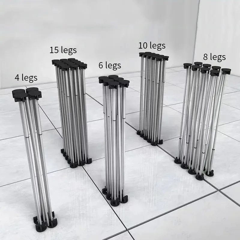 Adjustable 73-82cm Foldable Spider Leg Stainless Steel Portable Work Desk Rack Sawhorse Support Quick Telescopic Workbench